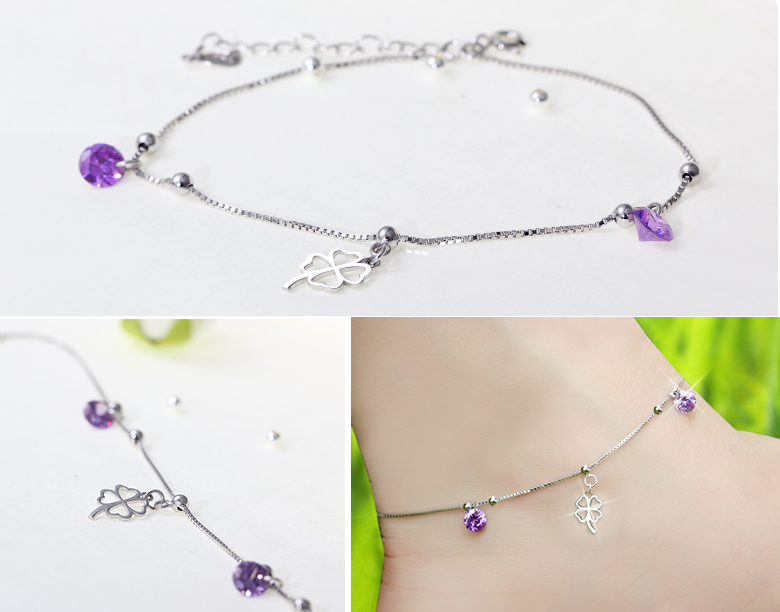 Chaine de cheville Femme en Argenterie - Ref 3102730 Image 22