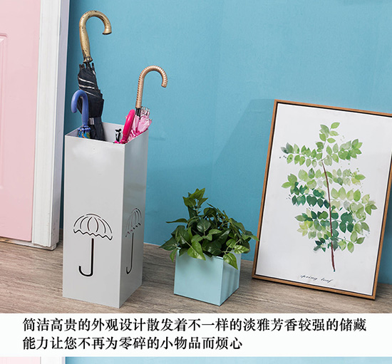 Ô dù sắt đứng sảnh khách sạn nhà sáng tạo sàn đứng mưa thiết bị ô đặt kệ lưu trữ ô - Kệ kệ sách treo tường