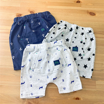 Good quality European and American boy boy boy boy star cartoon shorts Haren pants pocket big butt pants baby pants