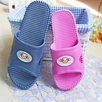 2021 summer home slippers men's and women's home Korean indoor non-slip thick soft bottom couples bathroom slippers