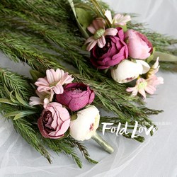 Zhetang European wedding breast flower groom bride, bride, wedding products, best man bridesmaids, sisters, sisters, wrist flowers