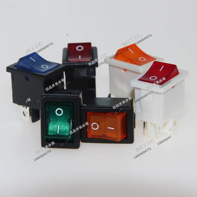 R19 R9 with lamp AC/DC small rocker switch 6V12V24V220V red green yellow blue black Taiwan light group