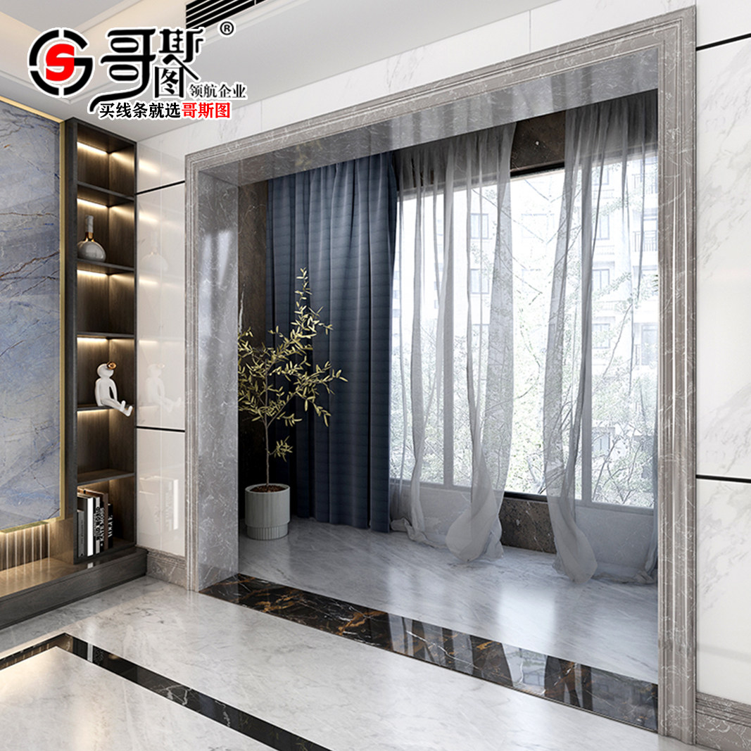 Marble door cover edge living room balcony elevator yam door frame border artificial stone decorative tile lines