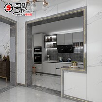 Door cover edging marble light luxury aluminum alloy balcony door frame skirting tile pass stone window sill line