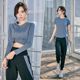 Yoga wear female Internet celebrity gym sports suit morning running suit quick-drying loose large size spring and summer thin style