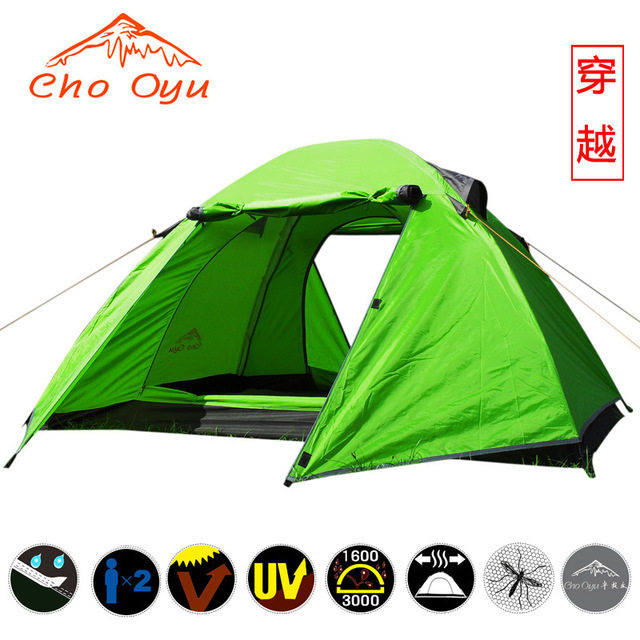 Cross Border Goods Origin Amazon Camping Tent Outdoor Camping Double Double rain-proof band hall tent