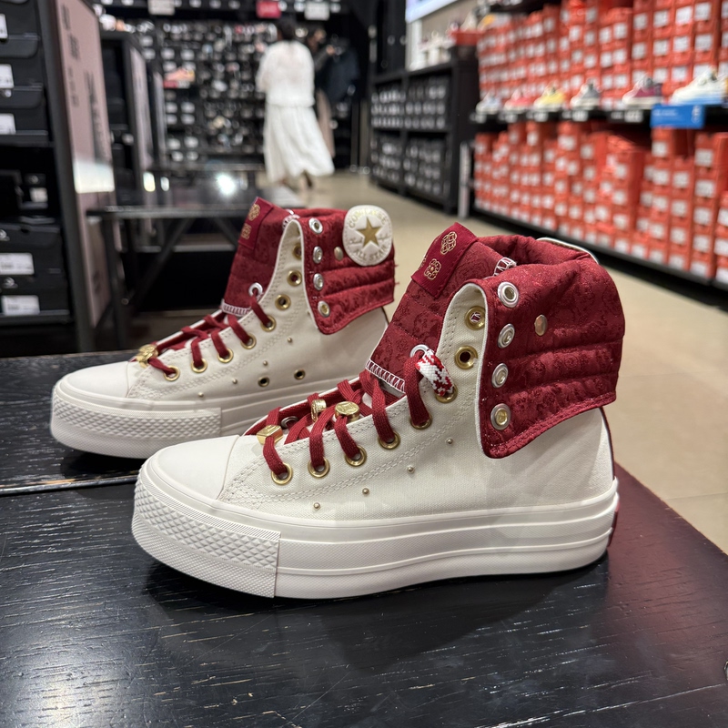 Converse All Star Autumn New Model Year of the Horse Thick-Soled Height-Increasing Platform High-Top Women's Canvas Shoes A19074C Converse All Star Autumn New Model Year of the Horse Thick-Soled Height-Increasing Platform High-Top Women's Canvas Shoes A19074C