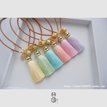 Japanese and wind hand bowing ball tassel lanyard handmade jewelry accessories bell car bag pendant diy abao
