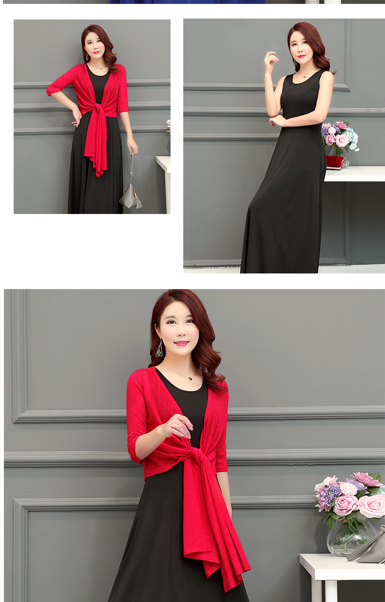 2018 mùa hè mới phụ nữ ăn mặc thời trang áo thun đu lớn váy Hàn Quốc mỏng mỏng màu rắn vest váy váy đầm thu đông