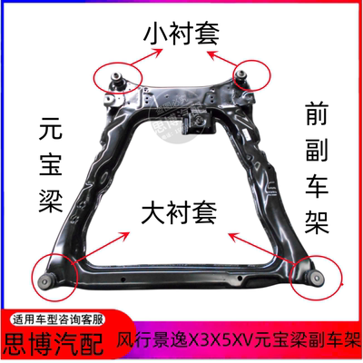 Подходит для Dongfeng Fengxing Jingyi X3X5XV, передний подрамник Yuanbaoliang, втулка Yuanbaoliang, модель 1,8T