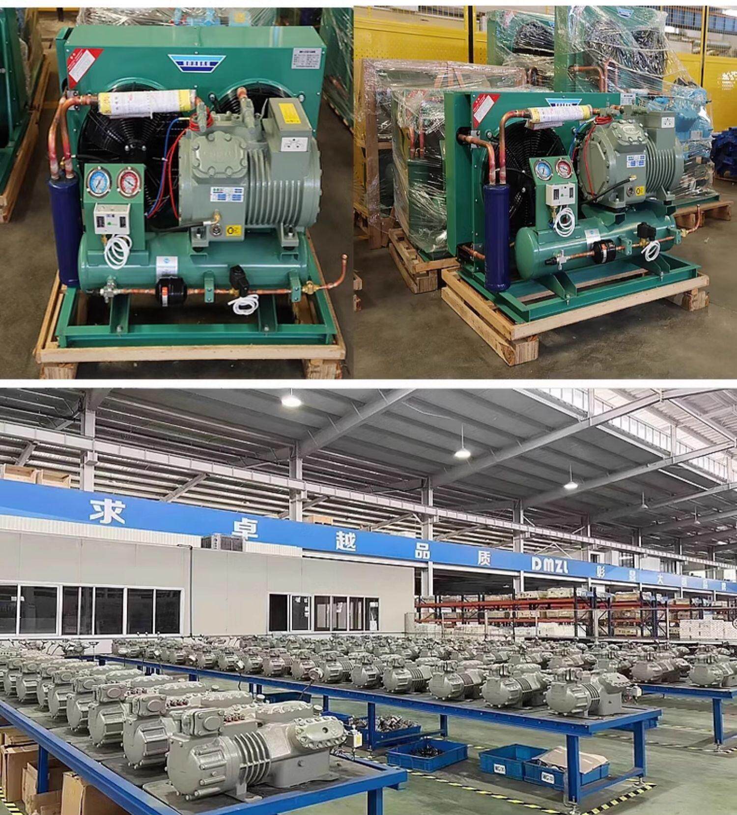 大明冷库制冷机组全套设备冻库半封闭活塞机20匹25p压缩机定(pic1)