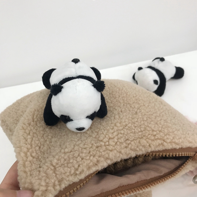 Dễ thương gấu trúc búp bê búp bê búp bê trâm cài trên cơ thể của bạn, pin dễ thương sáng tạo hoạt hình pin - Trâm cài