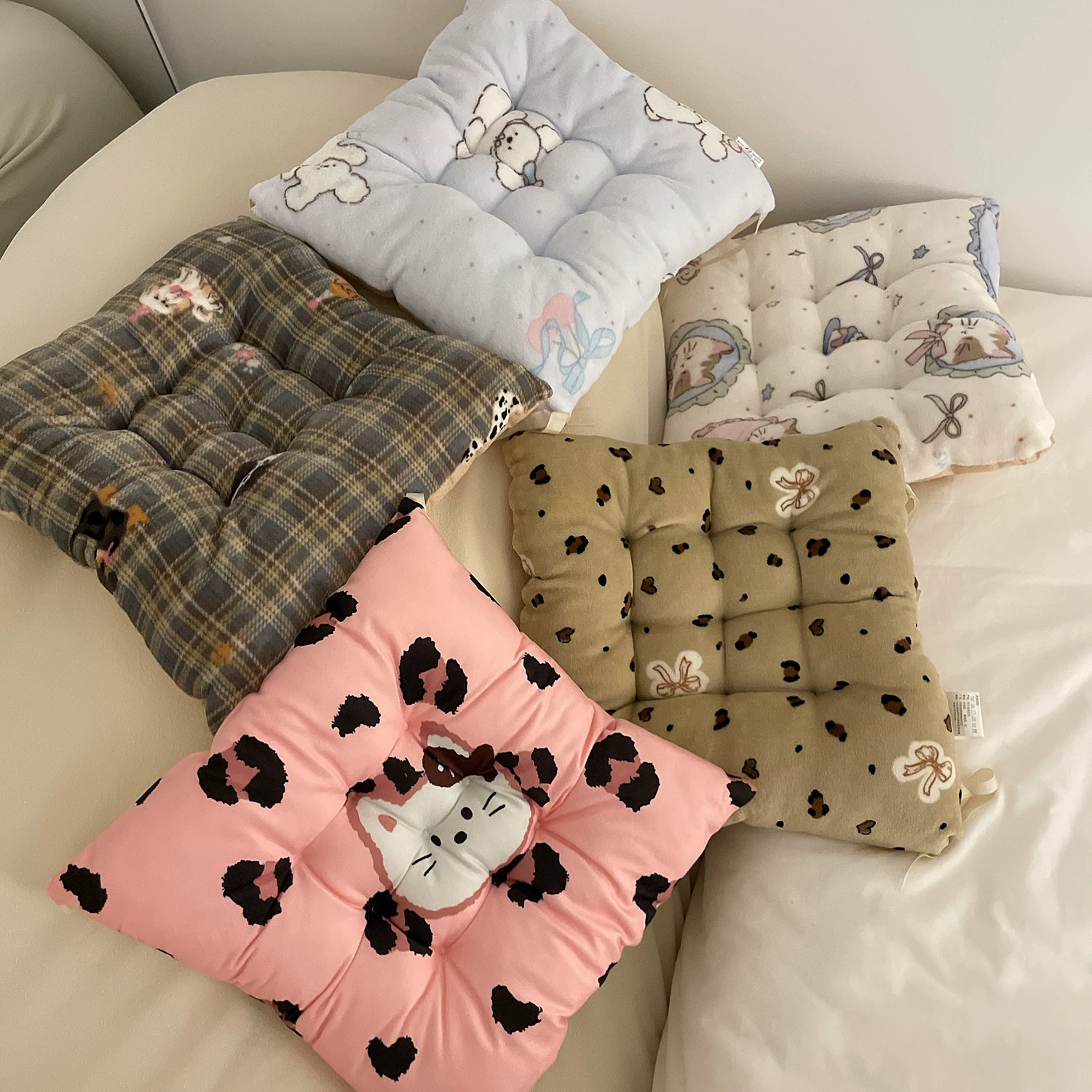 Милая тканевая подушка из плюша для офиса, дивана, ремня, Highchair, увеличенная толщина