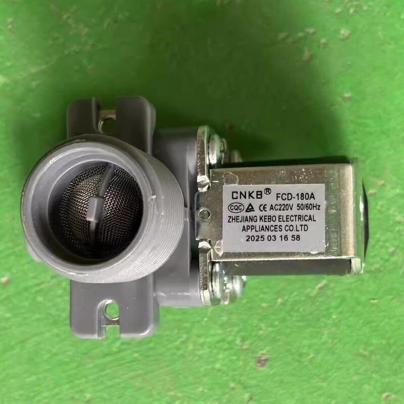 Special Water Inlet Valve for Ice Machines, 6-Point Water Inlet Solenoid Valve, Pressurized Normally Closed Solenoid Valve, 220V, Gray