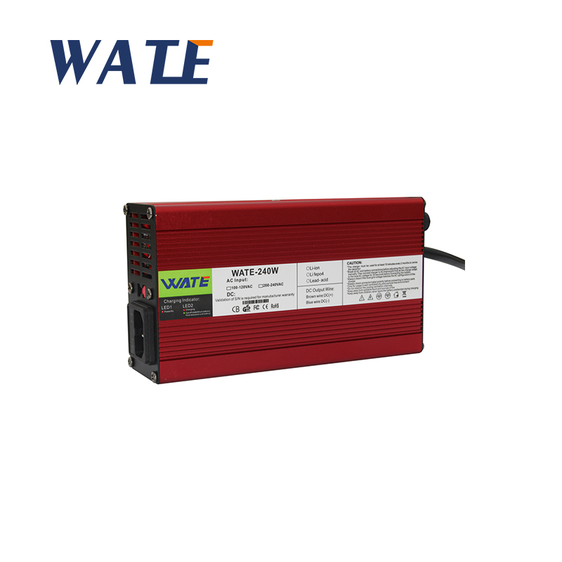 25 2V6A 7A 8A charger 6S 24V Lithium battery suitable red aluminium shell with fan joint optional