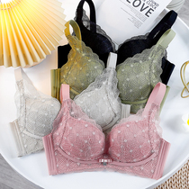 No trace underwear womens small breasts gather bras without steel ring anti-sagging lace sexy adjustable bra summer