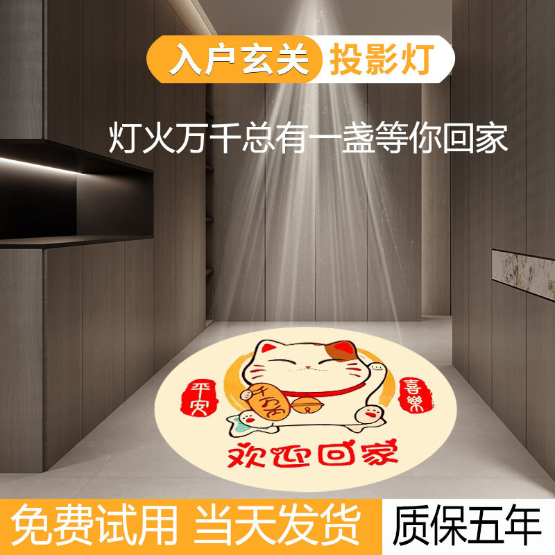 Entrance Recessed Projection Lamp Tricks Cat Aisle Corridor Induction Light Clothing Welcome Home Spotlight Xuan Guan Silo Lights-Taobao