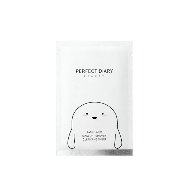 Perfect Diary White Fatty Makeup Remover Wipes Disposable Eye and Lip Makeup Facial Gentleness ເຕັມກ່ອງ 30 ເມັດ