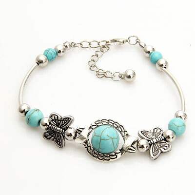 European and American cross-border popular accessories, versatile handcrafted bracelets, popular butterfly bracelet accessories, female Internet celebrity personality