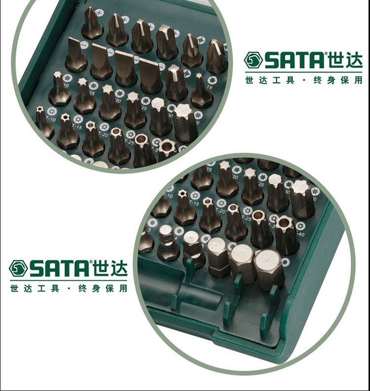 Bộ dụng cụ tuốc nơ vít / bộ điều khiển bằng điện / khí nén 6.3MM của Bộ dụng cụ Shida Bộ đầu lô 1/4