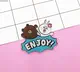 9,9 Phim hoạt hình acrylic Animal Bear Bunny Trâm Anime Anime Trâm Pin huy hiệu cài áo vest