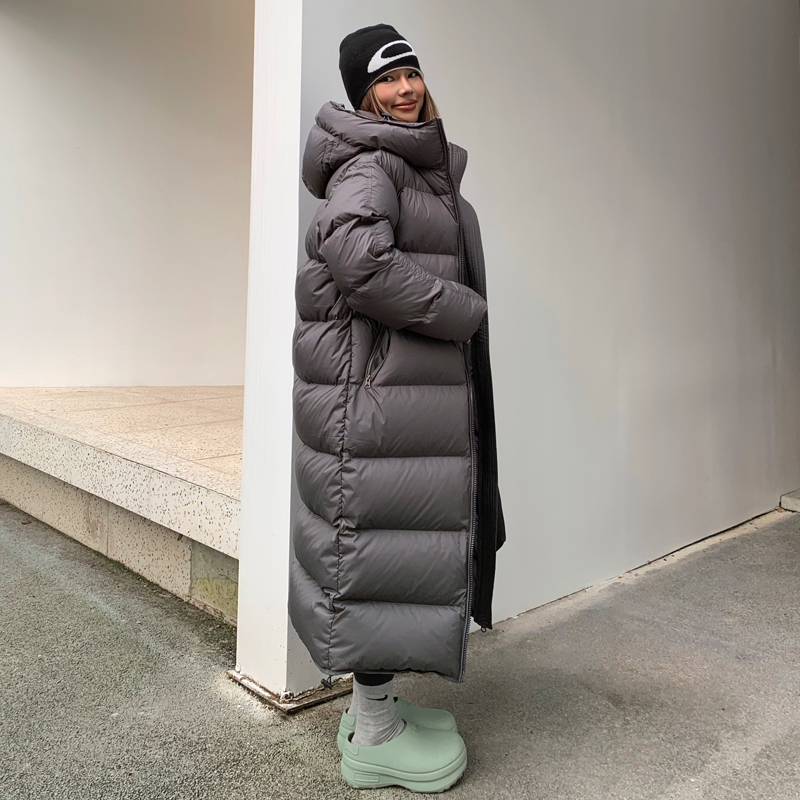 Yuuue Hooded Long down Jacket for Women Winter 2025 New White Duck down Slim Fit Thickened Warm Over-The-Knee Coat Yuuue Hooded Long down Jacket for Women Winter 2025 New White Duck down Slim Fit Thickened Warm Over-The-Knee Coat