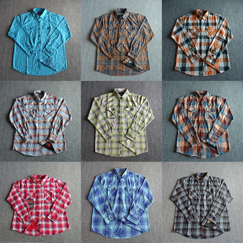 Trendy Hiphop Shirt with Vibrant Color-Blocked Plaid, Heavyweight, Loose Fit, Chicalo West Coast Style, Plus Size for Big and Tall