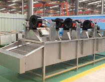 Flip-type air dryer for fruits and vegetables fully automatic vegetable air drying equipment excellent quality stainless steel draining and drying equipment