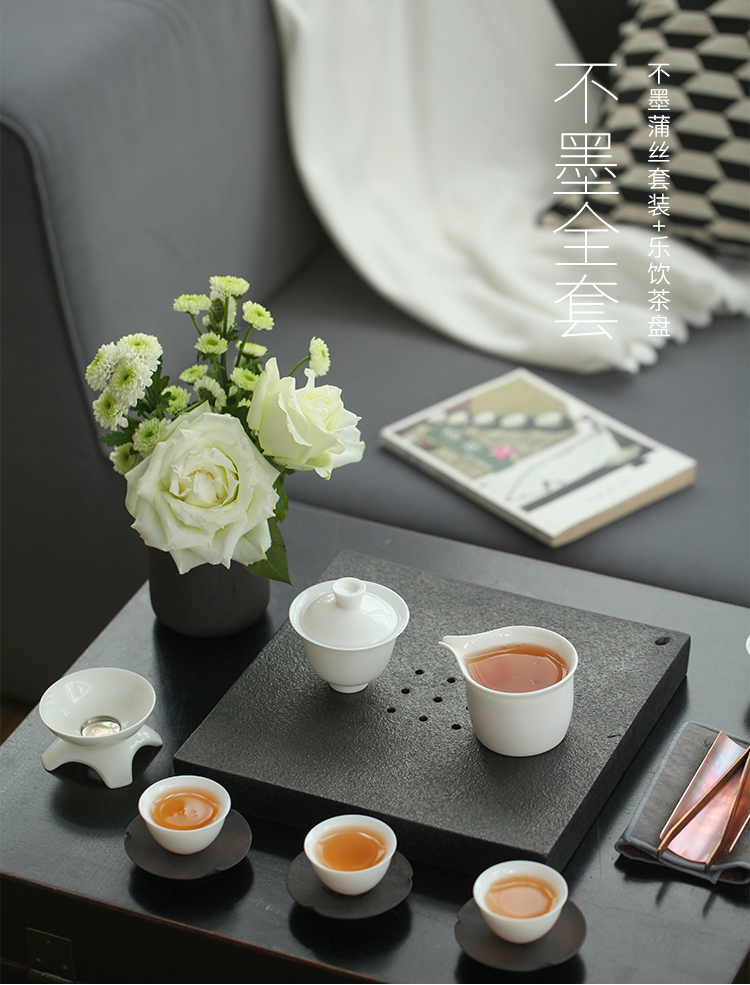 The Wu family fang tea tray was imitation ceramic household small tea table, square stone grain storage and drainage Japanese contracted dry terms plate