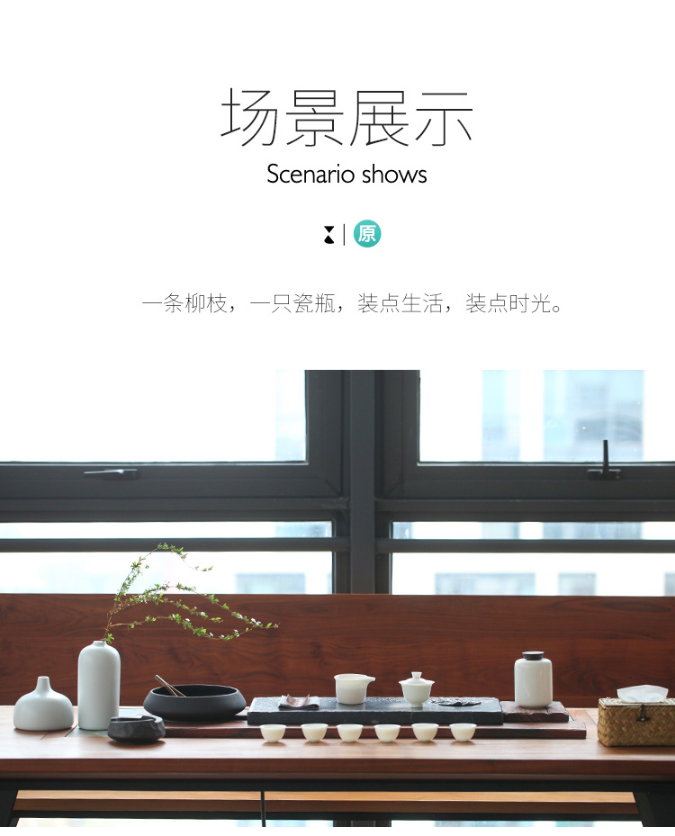 The Wu family fang make qingfen ceramic vases, flower implement fashion creative flower adornment that occupy the home furnishing articles kung fu tea taking