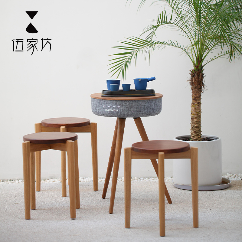 The Wu family fang creative water bamboo tea tray ceramic surface dry plate of small household tea small tray was kung fu tea set