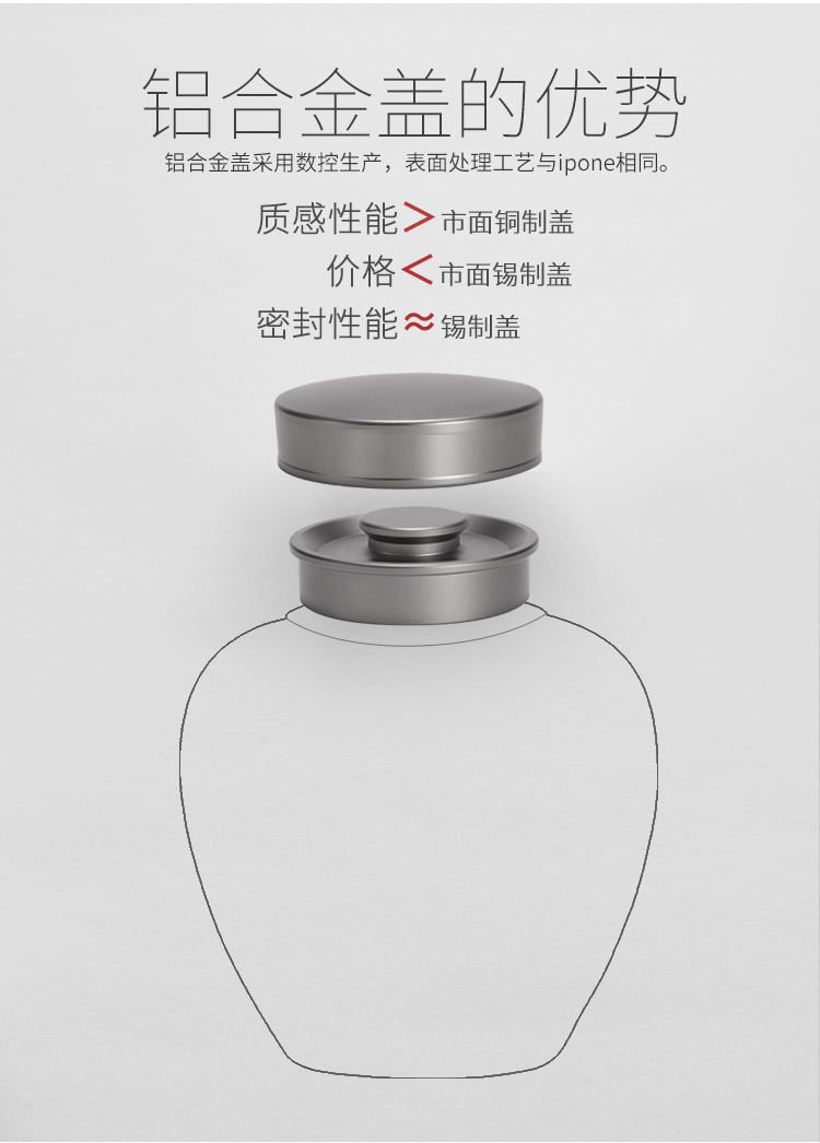 The Wu family fang caddy fixings ceramic seal tank household receives a large small portable storage tanks tea boxes