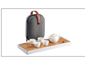 The Wu family fang ceramic tea pot metal cover POTS seal tea boxes portable porcelain jar with cover household