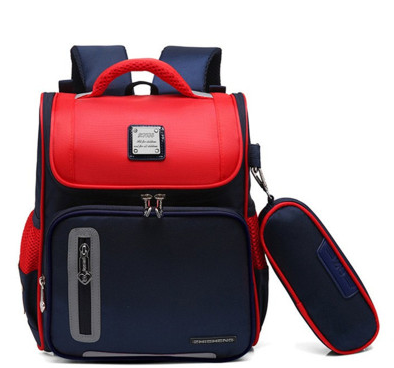 Schoolboy school bag male 1-3-4-6th grade children's school bag boy 6-12 years old load-reducing shoulder bag Korean version of the tide