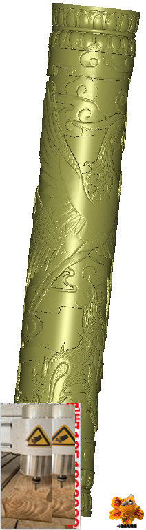 Fengzhu newly processed jade carving jdp antique furniture computer engraving wood carving map relief map grayscale map sandalwood carving