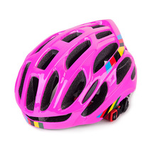 One-piece adult and childrens adjustable helmet cycling helmet roller skating helmet skateboard helmet pink white blue green
