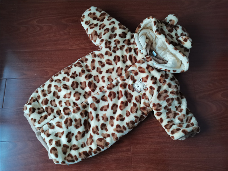 Baby Coral Suede Nip Cotton Baby with Sleeping Bag Dual-use baby Pepper Winter