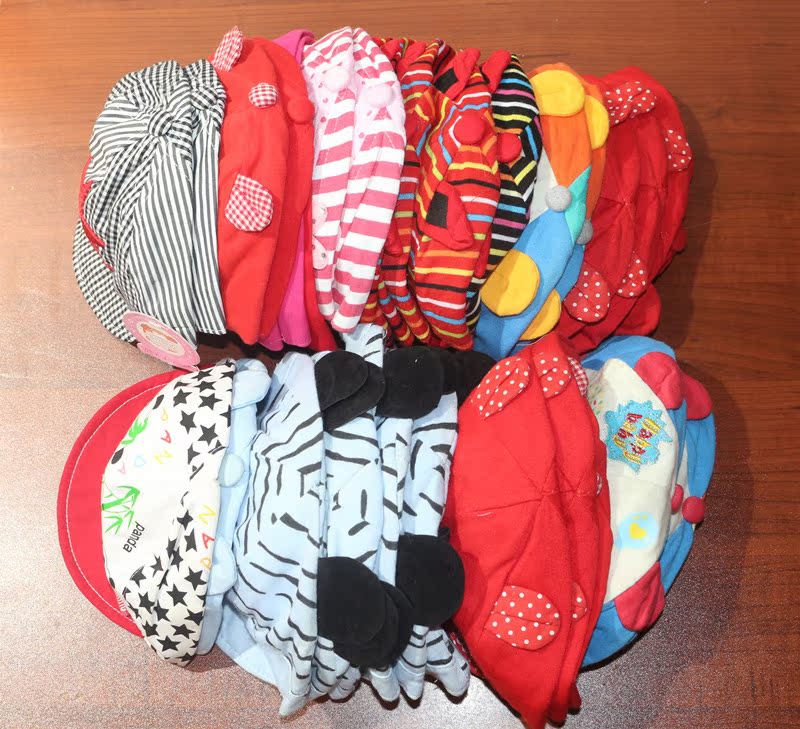 Full 39 yuan spring and autumn thin new born baby baby hat color defect processing single shot does not ship