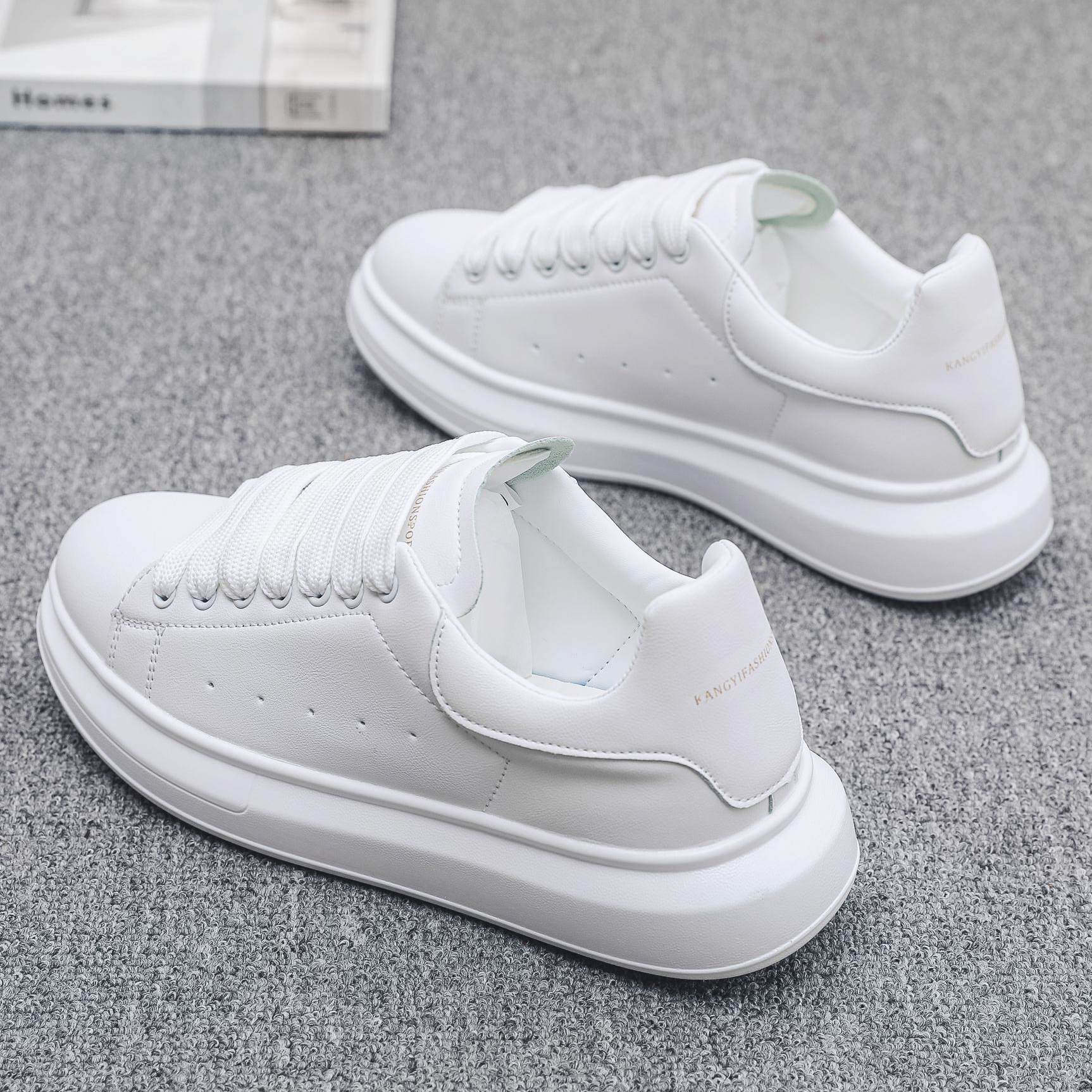 Hong Kong trendy brand ITUN7G thick-soled small white shoes men's shoes women's shoes couple casual all-match thick-soled shoes men