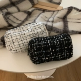 Портативная маленькая косметичка, сумка через плечо, помада, косметический кушон, брендовая сумка-органайзер, в стиле Шанель