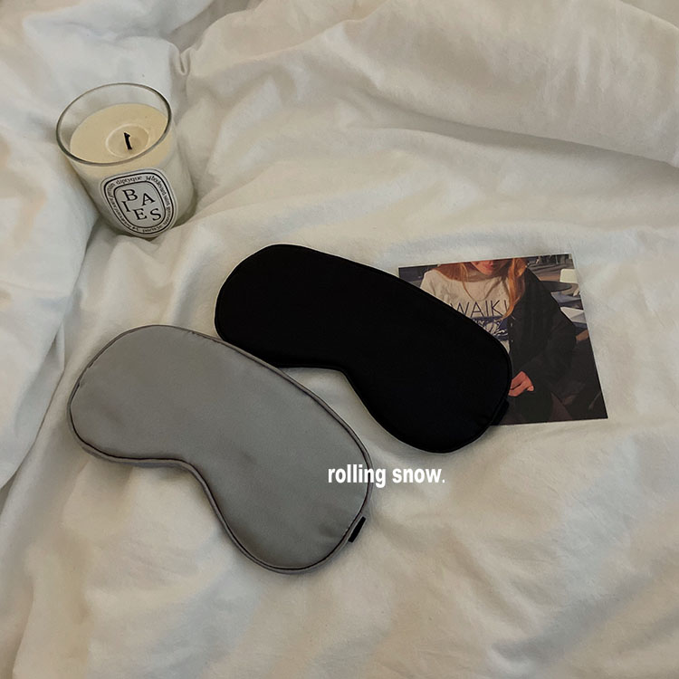 Let's sleep a good horn together in sleep eye cover silk shade to relieve fatigue ice bag cold students