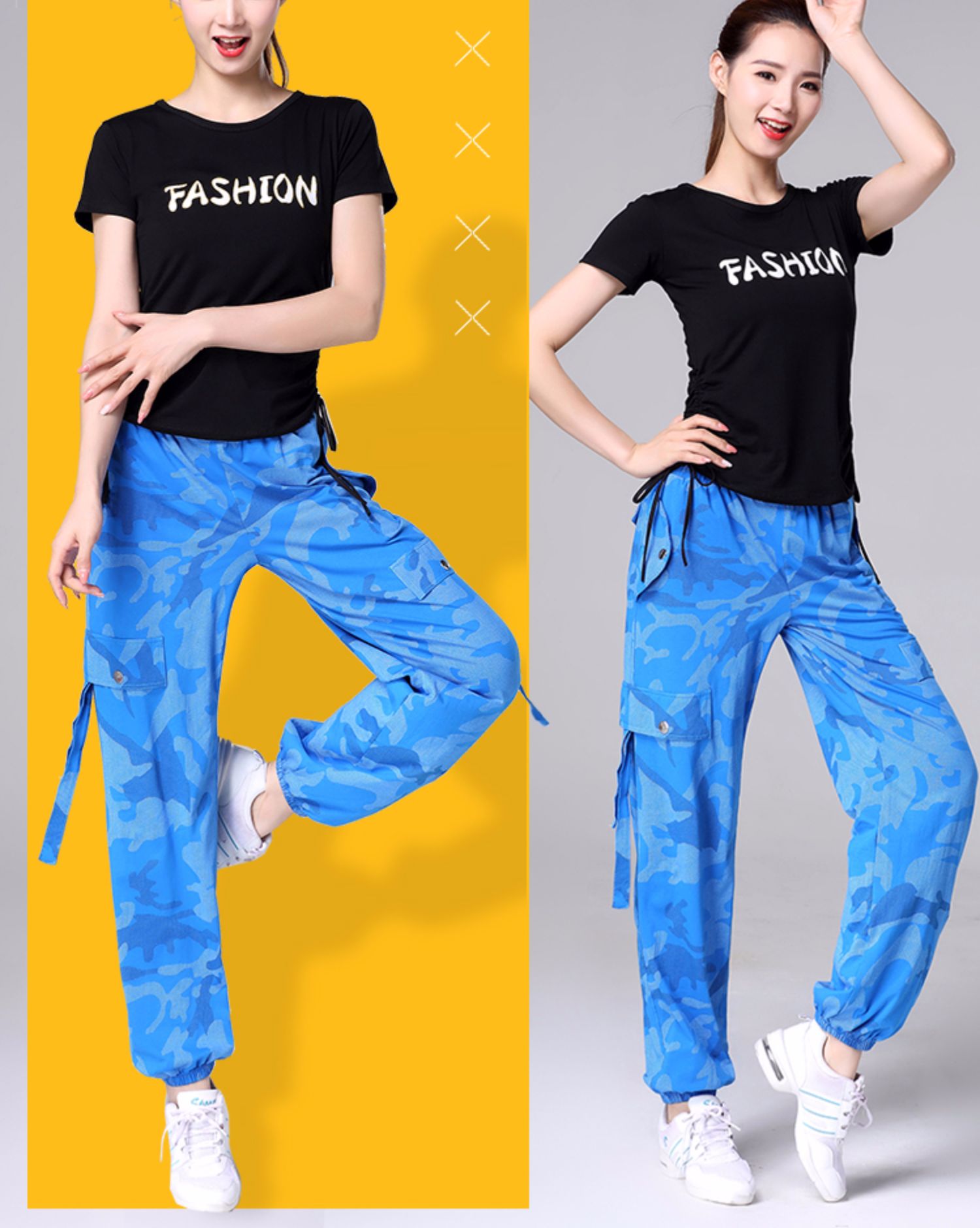 Quần áo khiêu vũ ma nữ phù hợp với mùa hè Quần áo khiêu vũ mới Yang Liping trang phục thể thao thể thao cotton vuông trang phục khiêu vũ - Khiêu vũ / Thể dục nhịp điệu / Thể dục dụng cụ giày múa cao gót
