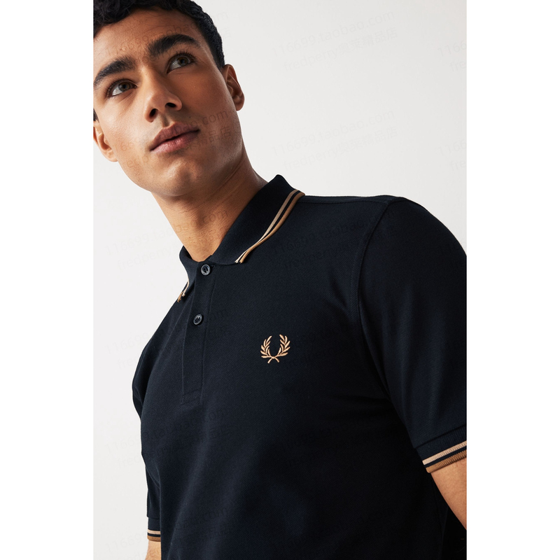 Fp Business Style Wheat Spike Polo Shirt Old Money Style Men's Embroidered Short-Sleeve Pure Cotton Polo Collar Short-Sleeve T-Shirt Top M3600 Fp Business Style Wheat Spike Polo Shirt Old Money Style Men's Embroidered Short-Sleeve Pure Cotton Polo Collar Short-Sleeve T-Shirt Top M3600