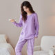 ພາກຮຽນ spring ແລະດູໃບໄມ້ລົ່ນຂອງແມ່ຍິງເຄື່ອງນຸ່ງຫົ່ມເຮືອນຍາວແຂນຍາວ pajamas ສໍາລັບແມ່ຍິງບາດເຈັບແລະເດັກຍິງວ່າງສາມາດໃສ່ເຄື່ອງນຸ່ງເຮືອນຊຸດງ່າຍດາຍ