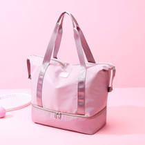 Travel luggage bag female short-distance handbag large capacity travel portable storage bag light oversized can set pull rod