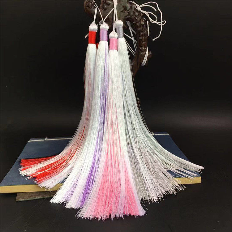 Ancient air ice filament flow Su spike diy handmade accessories for ancient Han clothing 20 cm ear hang hang