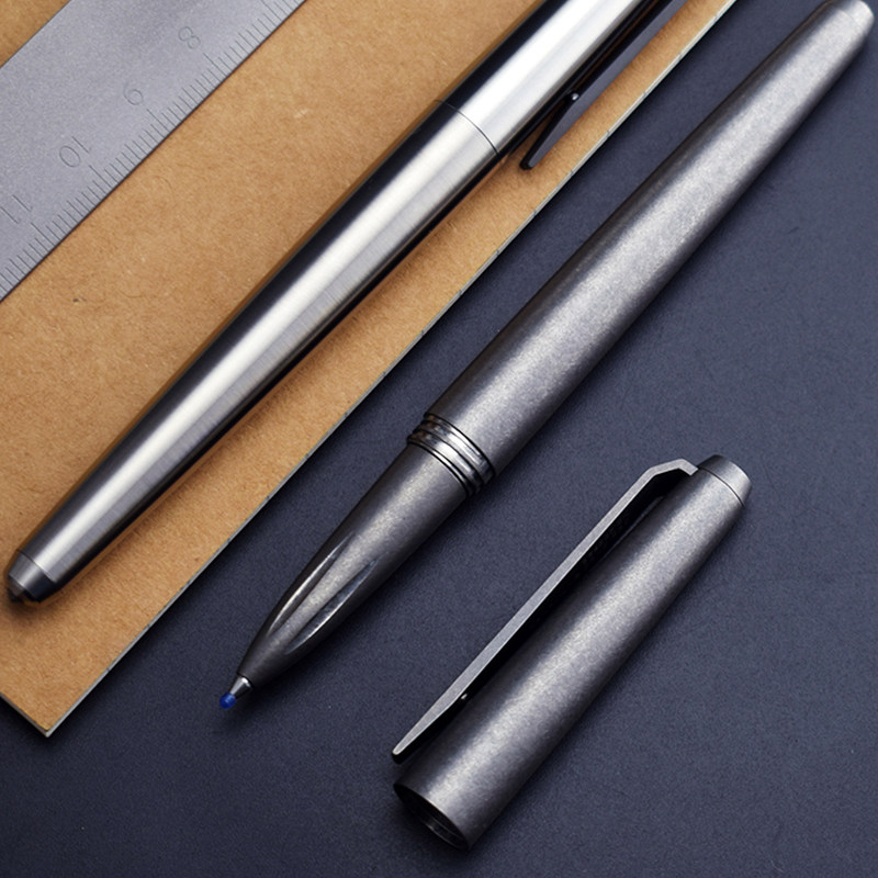 Beidou made titanium alloy cone armor signature pen ballpoint pen ballpoint pen tactical pen tungsten steel escape defense pen