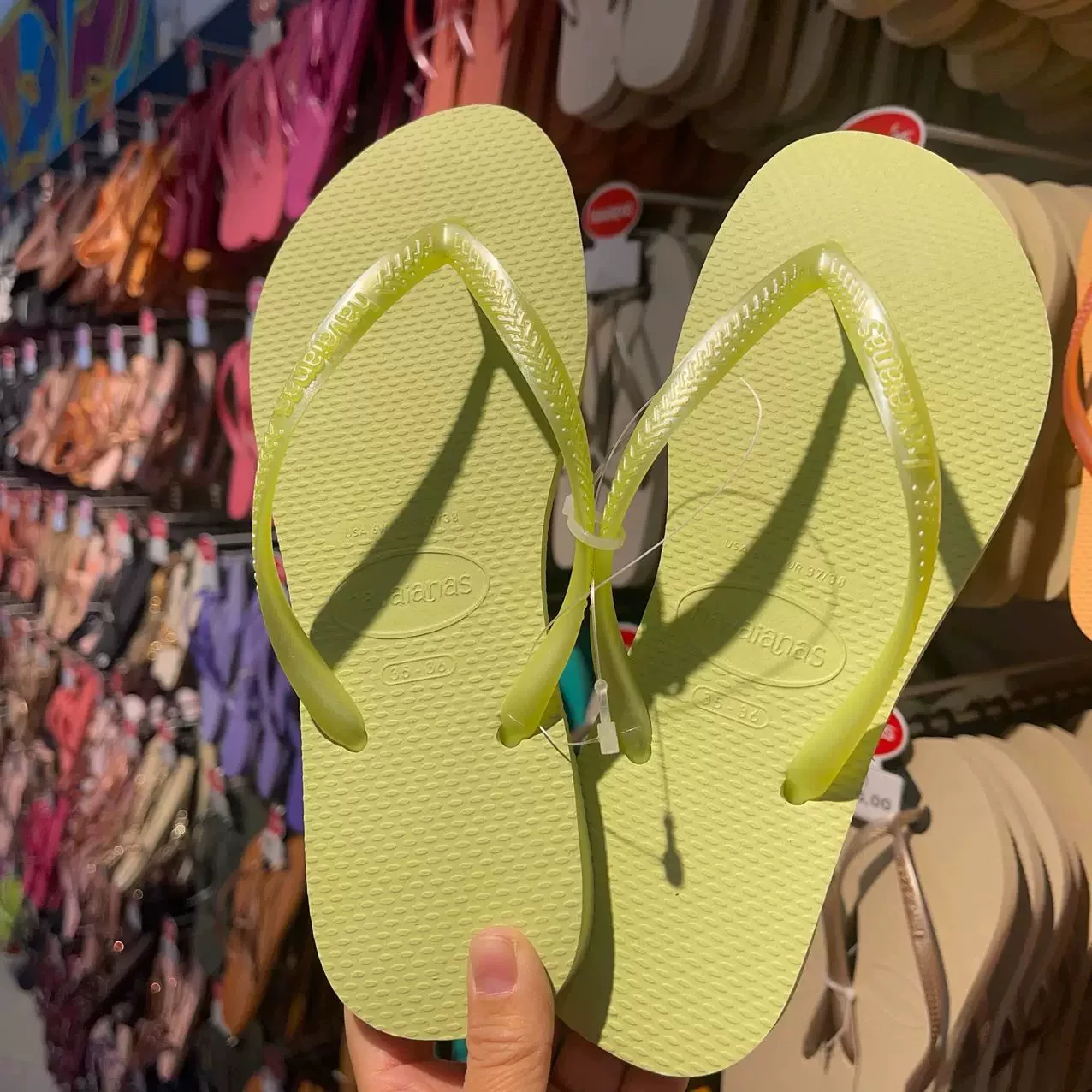 Бразильские шлепанцы havaianas Havana, классические, узкие женские, Victoria's Secret, розовый однотонный цвет, тонкий ремешок, нескользящие сандалии и тапочки
