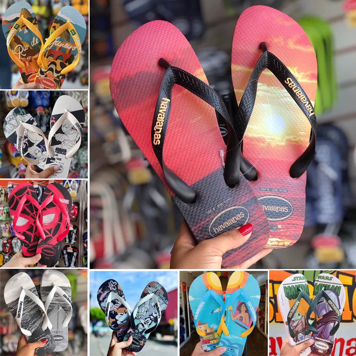 Бразилия Havaianas Havana человеческие персонажи Драг летнее мужское министерство роликов и скейтов в Liang Dragon Sudan тапочки