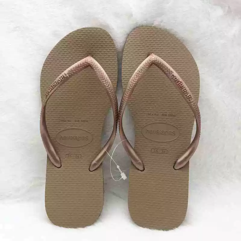 Бразильские шлепанцы havaianas Havana, классические, узкие женские, Victoria's Secret, розовый однотонный цвет, тонкий ремешок, нескользящие сандалии и тапочки